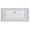 Alfi Brand 67" White Rectangular Acrylic Free Standing Soaking Bathtub AB8832 - alternate 4